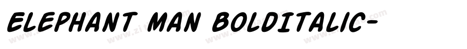 Elephant man BoldItalic字体转换